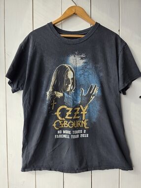 Ozzy Ozbourne No More Tours 2 Farewell Tour 2018 Black Concert T Shirt